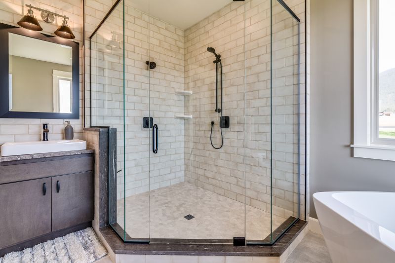 Walk-In Shower with Frameless Doors